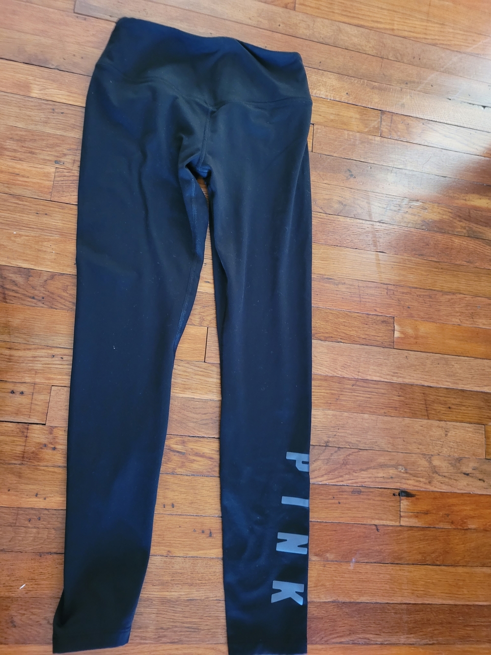 PINK Cozy Black High-Waist Leggings